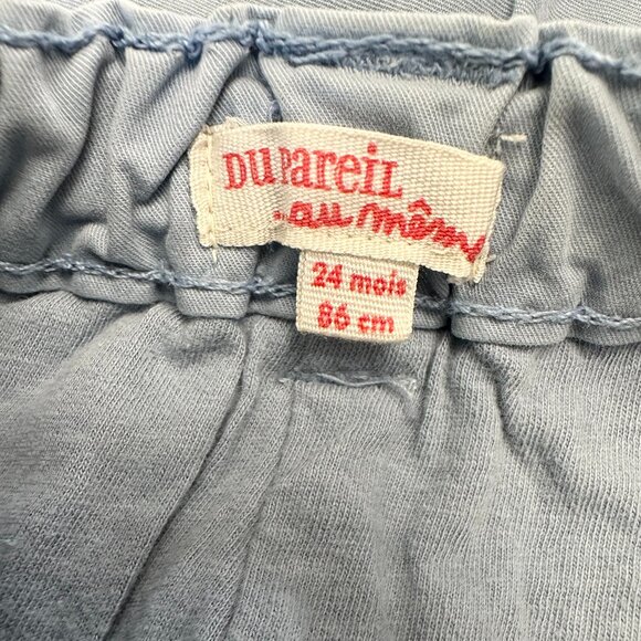 Du Pareil Au Meme Baby Boy Pants Baby Blue Size 24 Months Pocket Pre-owned - Picture 3 of 4